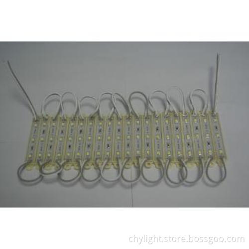 White Color DC12V  High Lumens 3pcs LED Modules 5050 CE ROHS